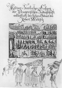 Jewish procession by German School