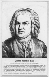Johann Sebastian Bach (engraving) by German School