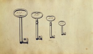 Keys, early 19th century by German School