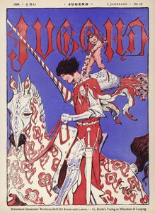 Knight on horseback by German School