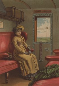 Lady in Train by German School