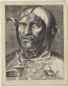 Large Head of a Jester, c.1600 by German School