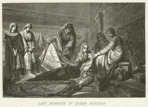 Last Moments of Queen Matilda by German School