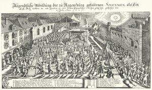 Laying of the Foundation Stones of a New Protestant Church in Regensburg by German School