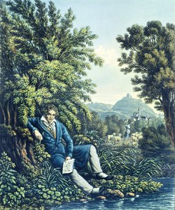 Ludwig van Beethoven by a River