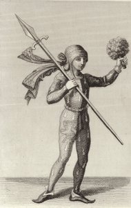 Man from Nuremberg Carrying a Spear by German School