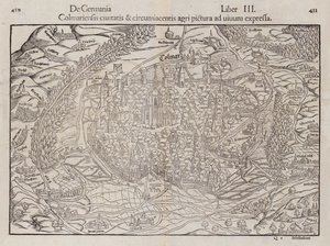 Map of Colmar by German School