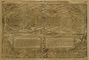 Map of Venice, by Sebastian Munster published in Basel, c.1560