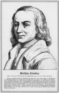 Matthias Claudius (engraving) by German School