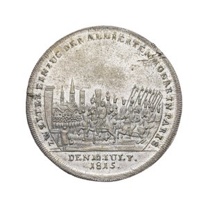 Medal Commemorating Wellington and Blücher at Waterloo