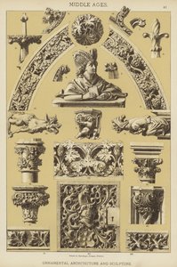 Middle Ages, Ornamental Architecture and Sculpture by German School