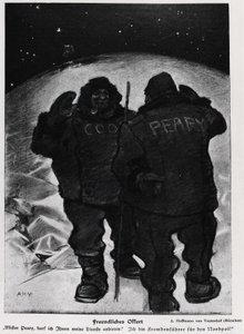 Mr. Cook and Mr. Robert Edwin Peary in the conquest of the pole - Jugend by German School
