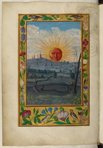 Sun with human face rising, the Fifth Treatise, from 