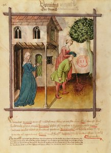 Man Vomiting, from Tacuinum Sanitatis by German School