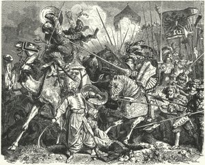 Nicholas, Count of Salm, fighting the Turks at the Siege of Vienna by German School