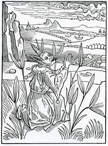 Of Unprofitable and Vain Prayers, Vows and Petitions, Illustration from Alexander Barclay