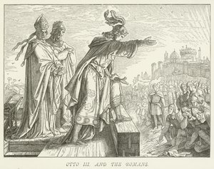Otto III and the Romans by German School