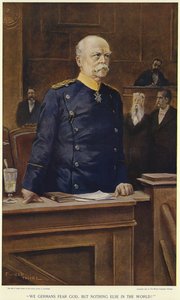 Otto von Bismarck during a speech to the Reichstag by German School