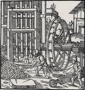 Overshot Water Wheel, from 