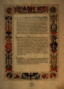 Page from the Geheim Ehrenbuch des Fuggerschen Geschlechts
