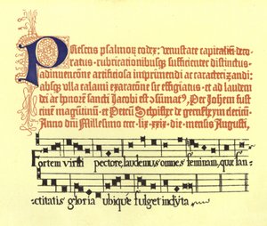 Part of a page selected from Fust and Schoeffer