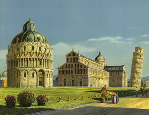 Pisa, Baptistry, Cathedral, Leaning Tower