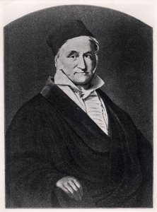 Portrait of Carl Friedrich Gauss from Handbuch der Vermessungskunde published by Metzler in Stuttgart