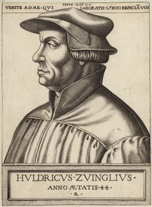 Portrait of Huldrych Zwingli by German School