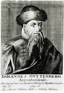 Portrait of Johannes Gutenberg by German School