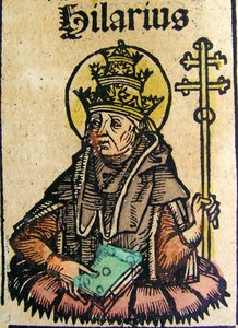 Portrait of Pope Hilarius, published in the Nuremberg Chronicle by German School