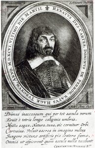 Portrait of Rene Descartes, 1644 by German School