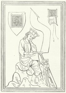 Portrait of the Middle High German lyric poet Walther von der Vogelweide from the Codex Manesse by German School