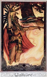 Postcard depicting Odin Calling Up the Fire, 1914