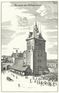 Public Flogging in Danzig at the End of the 17th Century by German School