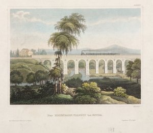 Railway Viaduct at Gotha by German School