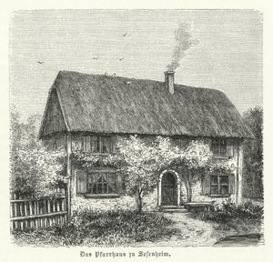 Rectory of Sessenheim, Home of Friederike Brion, with Whom Johann Wolfgang Goethe Had a Love Affair While Studying at Strasbourg University in 1770-1771 by German School