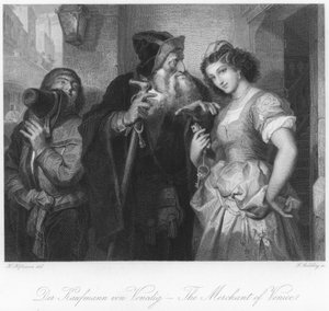 Scene from The Merchant of Venice by German School