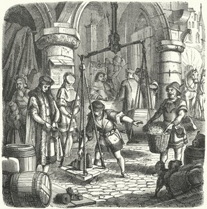 Scene in a German City by German School