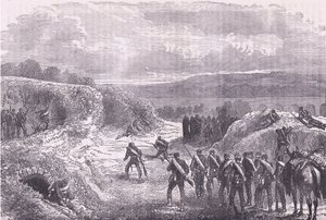 Sortie from Paris, Cassells History of the War between France and Germany published by Cassell and Company Limited, c.1890 by German School