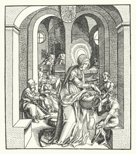St Hedwig of Silesia, Duchess of Poland by German School