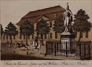 Statue of General von Ziethen in Wilhelm Platz, Berlin by German School