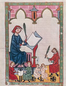 Students in a monastery, from 