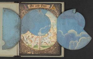 Tables representing man in three different states, Add MS 5788 by German School
