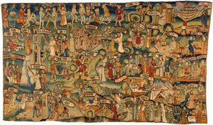 Tapestry Depicting Thirty-Six Scenes from the Old and New Testaments, from Middle Rhineland by German School