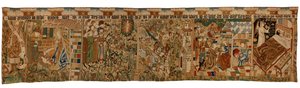 Tapestry Strip Depicting the Prophet Balaam and the Story of the Magi by German School