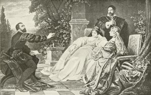 Tasso and the two Eleanors by German School