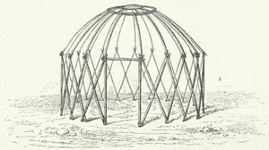 Tatar tent frame (engraving) by German School