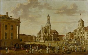 The Alter Markt with the Church of St. Nicholas and the Town Hall