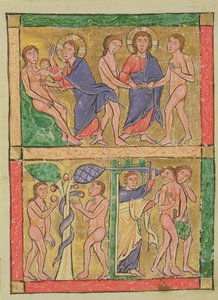 The Creation, Marriage, Temptation and Expulsion of Adam and Eve by German School