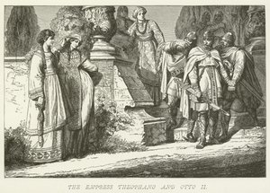 The Empress Theophano and Otto II by German School